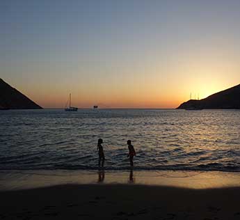 Sunset at Kamares in Sifnos