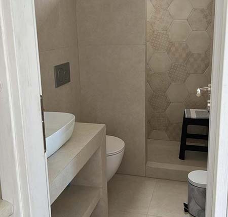 Chambre double avec vue sur le jardin